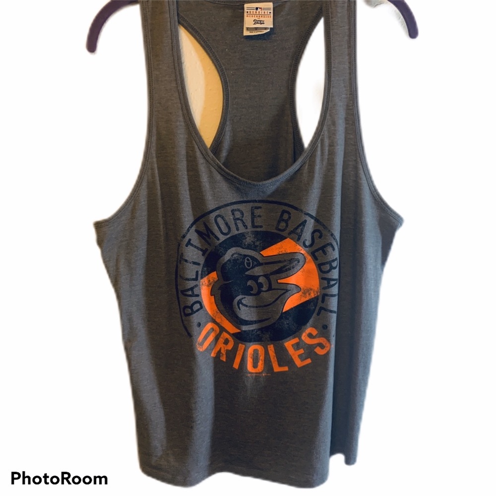 Baltimore Orioles distressed racerback tank